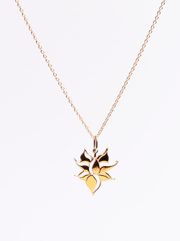 Colier din aur ”Floare de lotus”